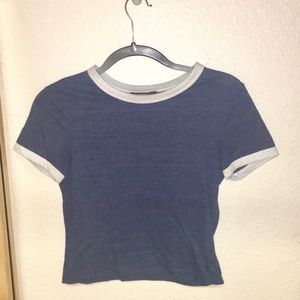 BLUE CROP TOP
